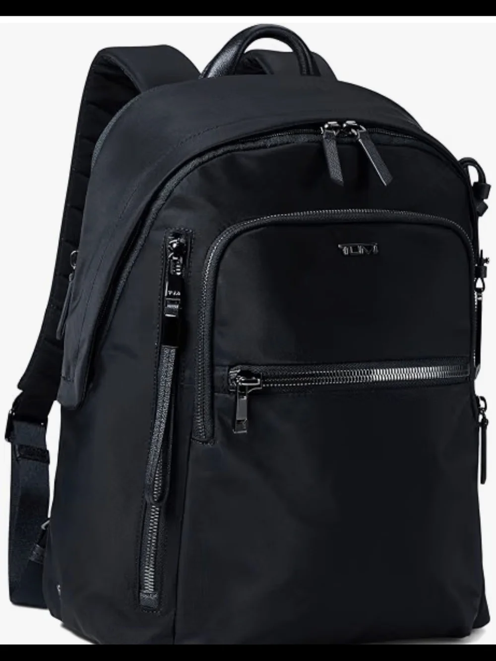 Tumi Voyayeur Halsey Black Backpack with Gunmetal Hardware Used 1x